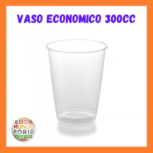 VASO PLASTICO TRANSP 300CC (PAQ100)