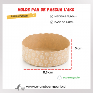 MOLDE PAN DE PASCUA 250GRS (11,5X5cm)